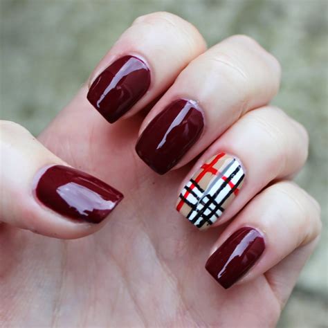 burberry nails images